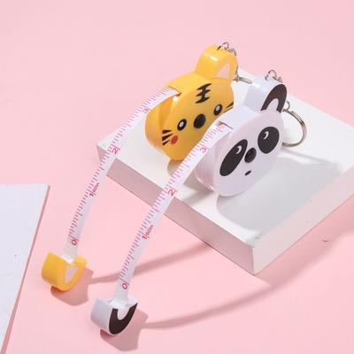 100cm Niedliches Einziehbares Maßband Kawaii Tierrolle Automatisches Nähmaßband Lineal Messband Schlüsselanhänger Haushalt