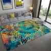 Colorful Star Sky Mandala Carpet for Living Room Gorgeous Floor Mat Girl Rug Floral Bathroom Area Rug Hallway Bedroom Decoration