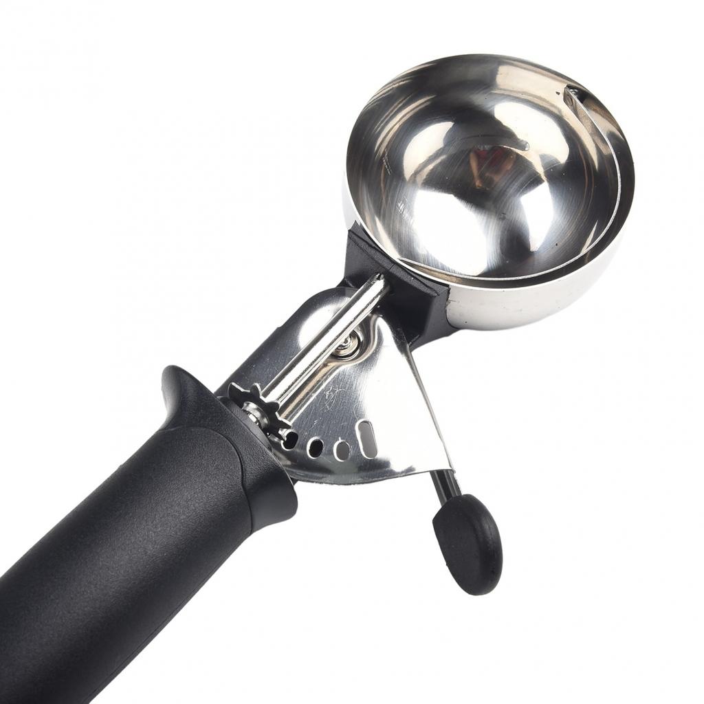 Ice Cream Spoon Black Easy To Hold Household Gadgets
