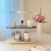 1PC Acrylic Desktop Storage Rack 2/3layer Multifunctional Organizer Ins Style Water Cups Perfume Cosmetics Jewelry Display Frame