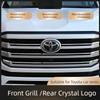 3D Car Logo Front Grill Hood Hybrid Blue Black Red Emblem For Toyota Corolla Camry RAV4 Hilux CHR Highlander Yaris Alphard Prius