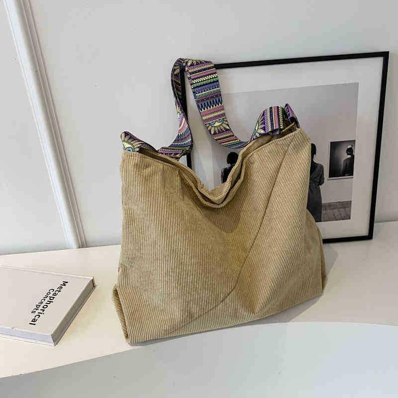 Taschen Damen Neue Herbst- und Winter-Canvas-Taschen Umhängetaschen Pendler Studenten Klasse Große Kapazität Damen-Taschen Taschen