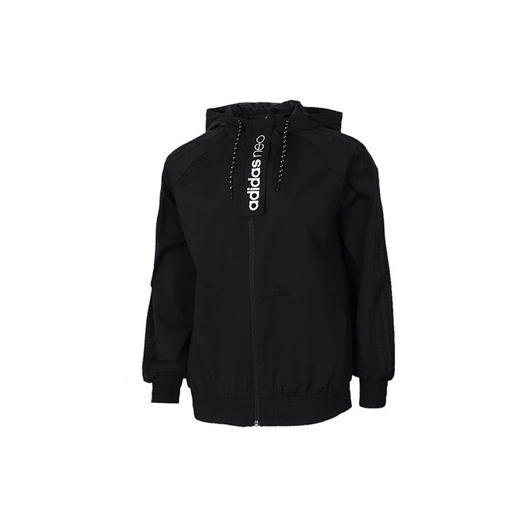 (WMNS) adidas neo hooded Sports Jacket Black Women s FK9939 S
