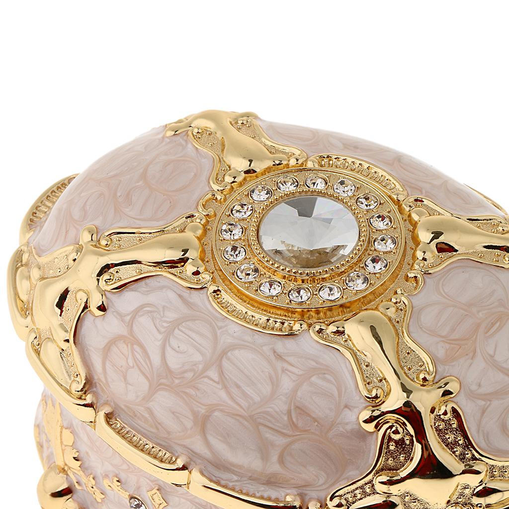 Chest Trinkets Jewelry Box Storage Studs Ring Holder Case