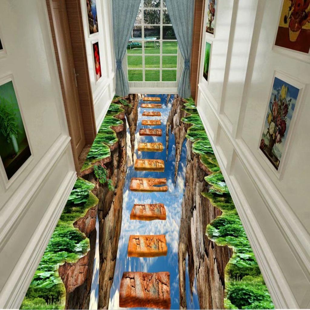 3D Carpet Door Entry Hallway Aisle Long Entrance Living Room Home Stream Carp Rug Office Floor Mats Commercial Hotel Carpets RUG