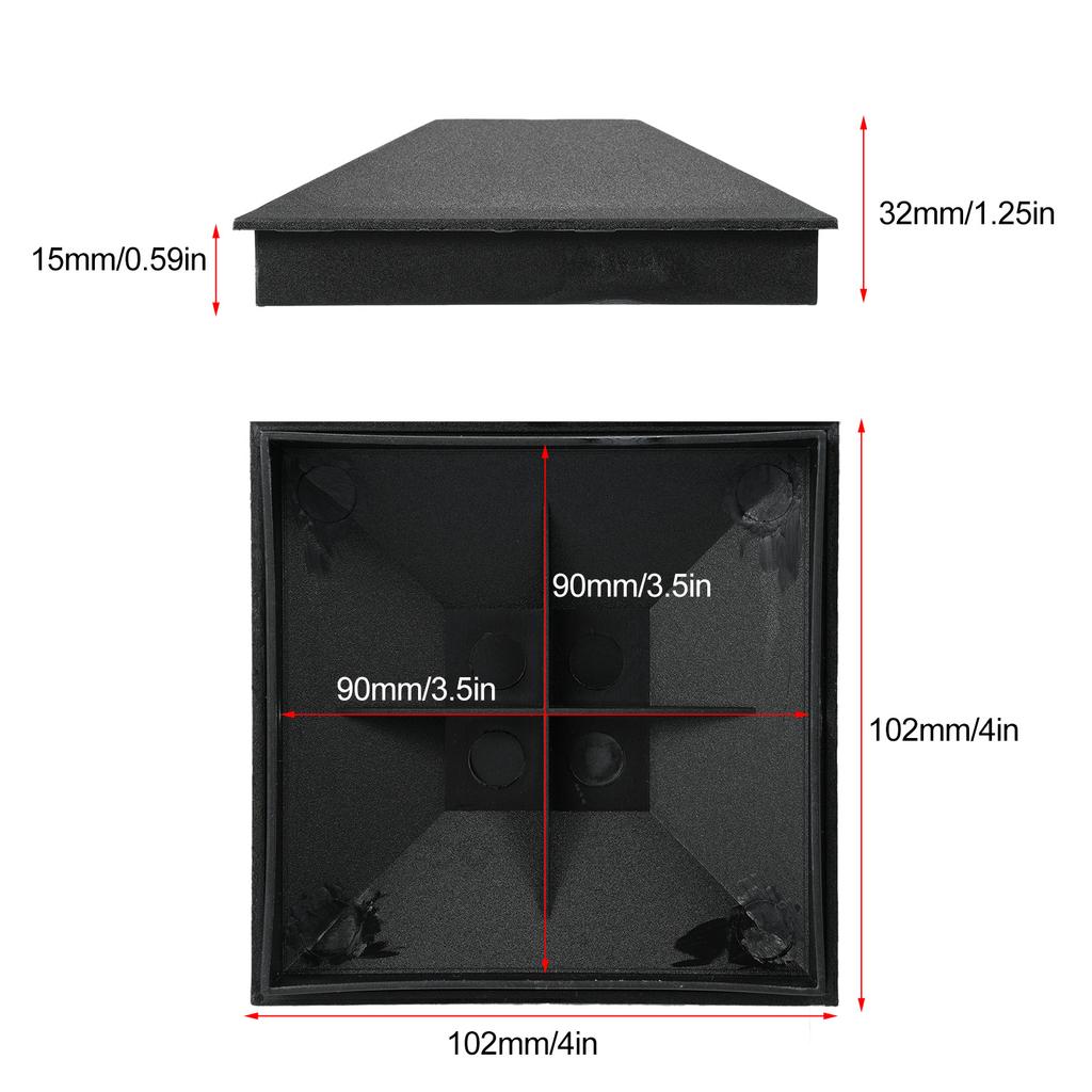 10 Pack 4x4 Wood Fence Post , ABS Plastic Deck Post Covers Water Proof UV Proof with Pointed Design to Prevent Moisture, for Outdoor Fence Wood Po