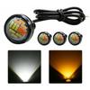 4Pcs 12V-15W 2-in-1 White+Yellow LED Car Auto Signal Lamp Turn Signal Side Light Tail Light For DRL Daytime Running Lights