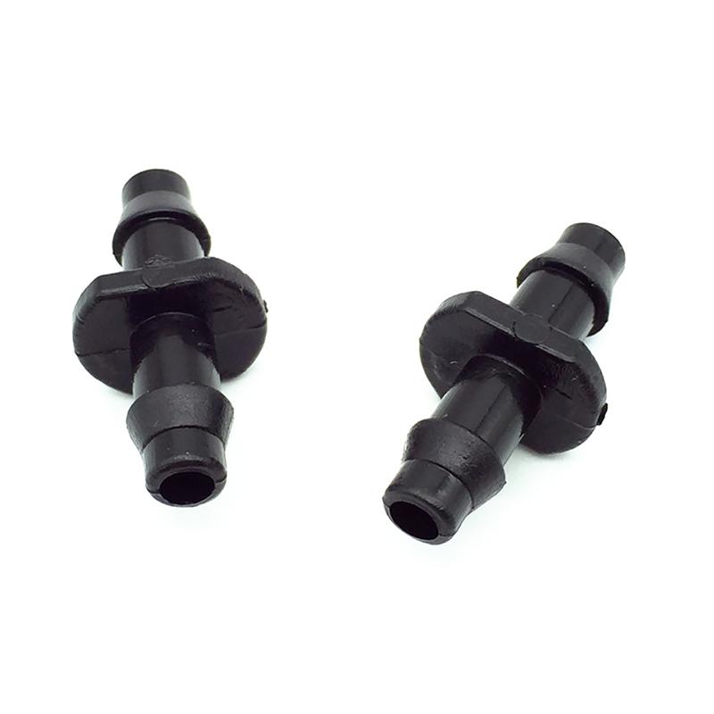 1/4" Double Barb Straight Water Hose Connectors Agricultural Garden Irrigation Hose Fittings Industrial Cooling System 50 Pcs