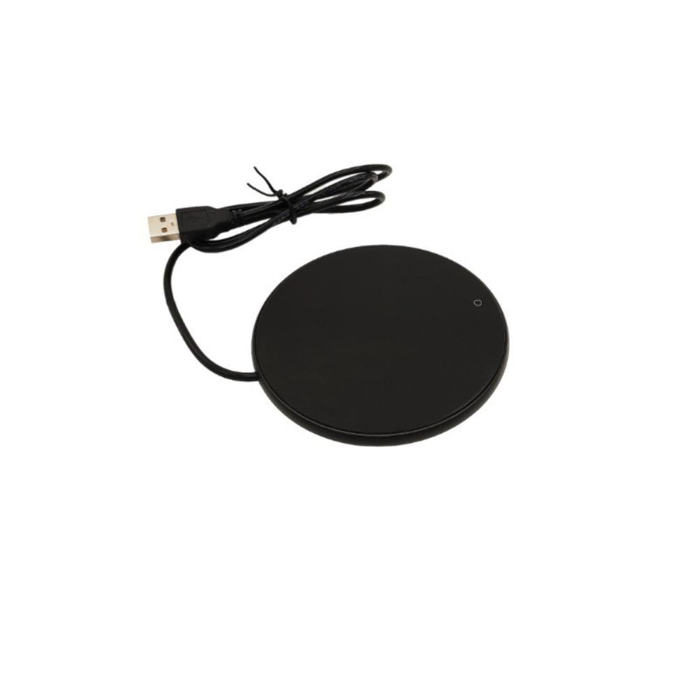 

Постоянная температура Термостатическая подставка USB Зарядка Нагревательная подставка для чашки Офисный стол чёрный