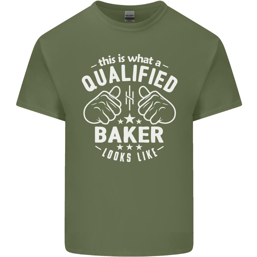 This Is What a Qualified Baker Looks Like Unisexs Light Cotton TShirt
