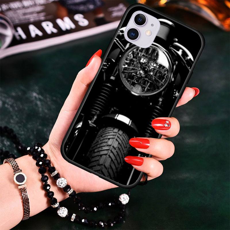 XSPING Motorcycle Cars Man  Phone Case For iPhone 12 Mini 11 Pro XS Max X XR 7 8 Plus