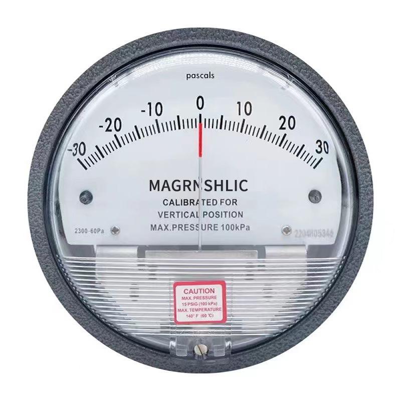 Cleanroom Micro Differential Pressure Gauge 0-60Pa Wind Manometer for Positive/Negative Pressure In Aquaculture