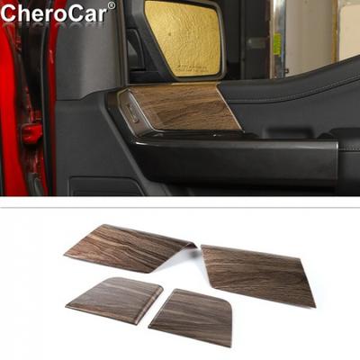 Door Interior Decoration Panel Cover Wood Grain Accessories For + Ford F150