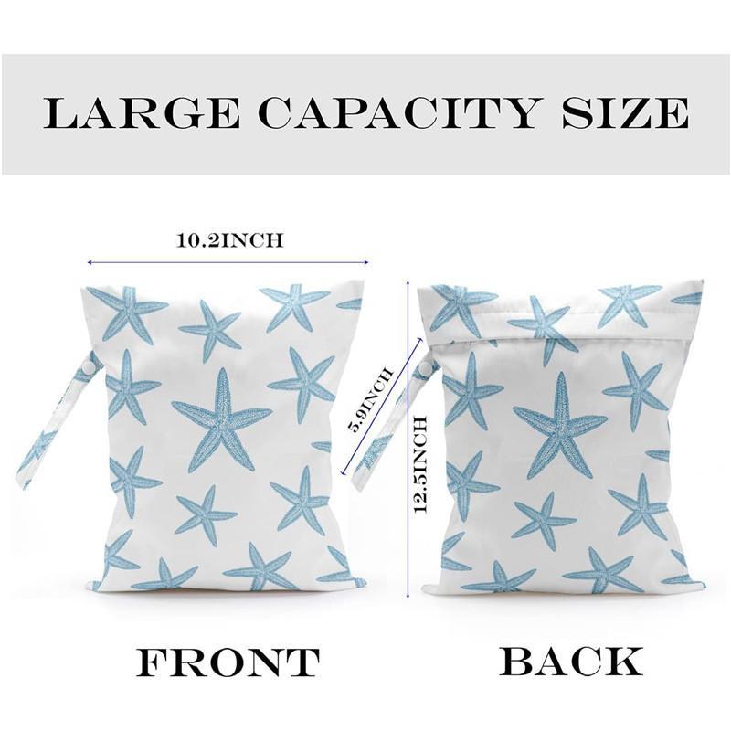 Waterproof Dry Wet Separation Bag Tear Resistant Fashion Zipper Pouch for Beach Hiking Swimming Gym Travel Sports