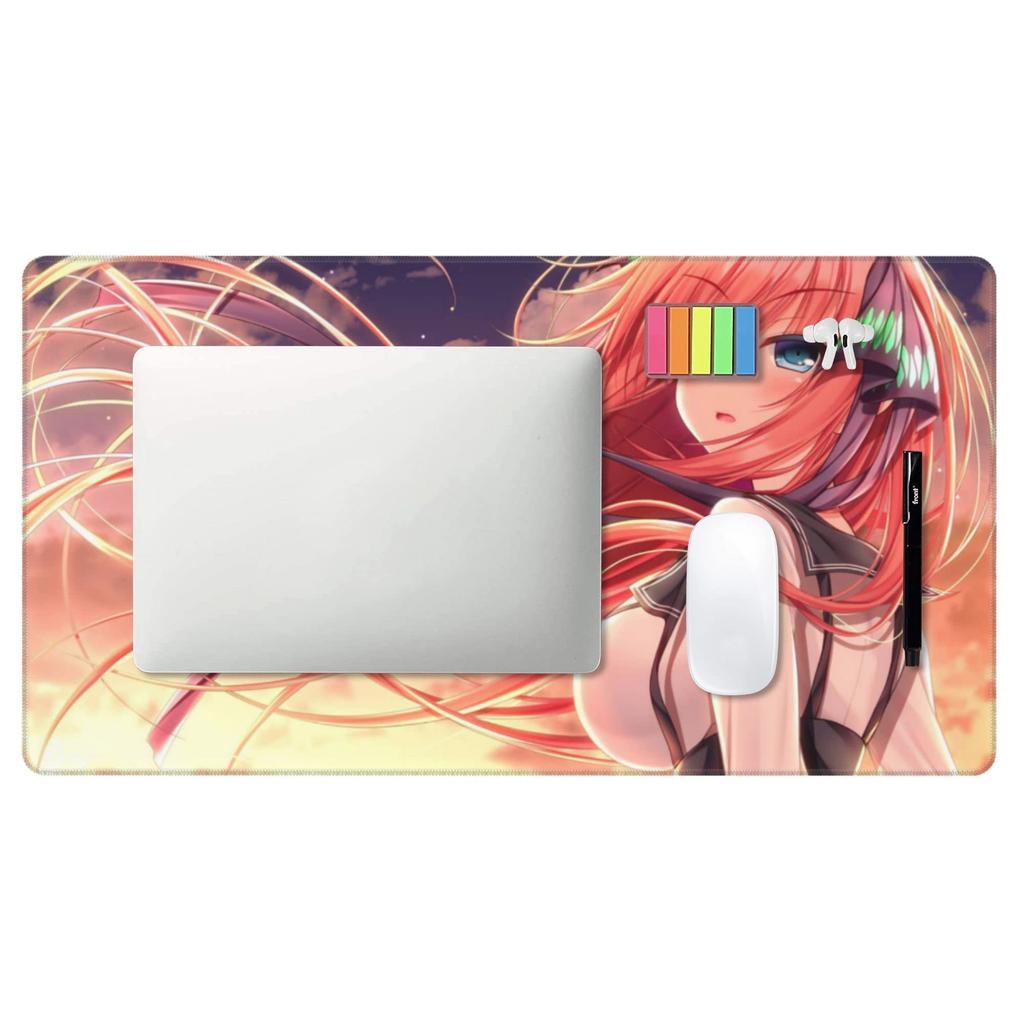 Keviners Rem & Ram Mouse Pad, Gaming Anime, Non-Slip, Waterproof, Size: 40 X 75 X 0.3cm (Nino Nakano)