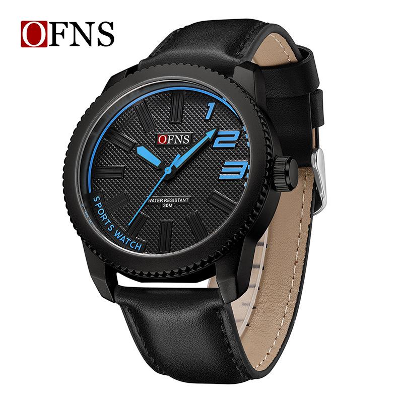 OfnsBrand 1950 Fashion Trendy Men's Quartz Watch Zinc Alloy Anti Slip Crown 3atm Waterproof Belt Comfortable Skin Friendly Cool