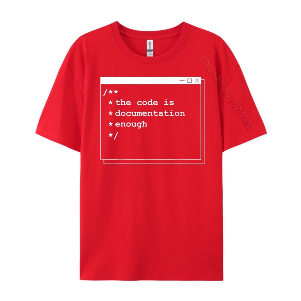 The Code Is Enough Computer Programming Nerd Men Graphic Tees Mens Shirt Oversized Party