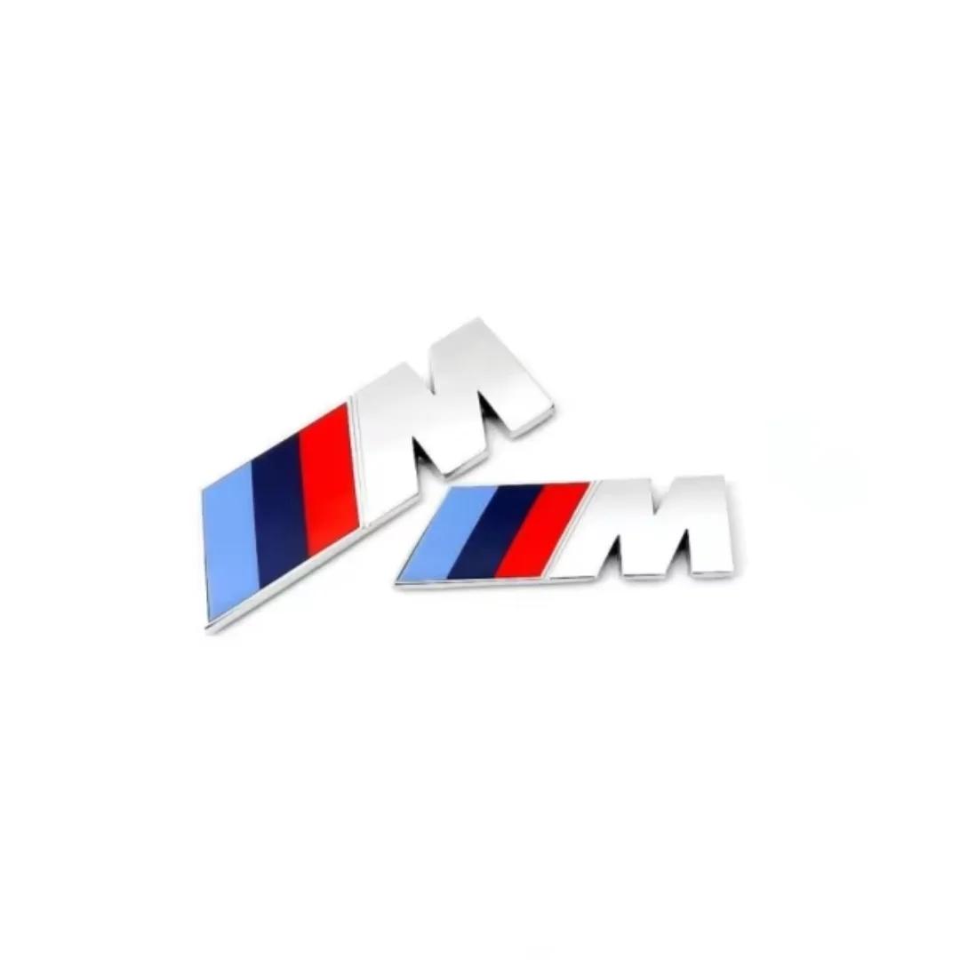 2PCS Applicable to BMW M-standard ABS plastic labeling 1/3/5/7 series side standard fender M-standard X1X3X5m sports tail label. 4.5x1.5cm
