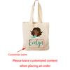 Custom Mermaid Treat Tote Bags Canvas Favor Bag Mermaid Theme Party Decoration Supplies Back To School Birthday Baby Shower Gift