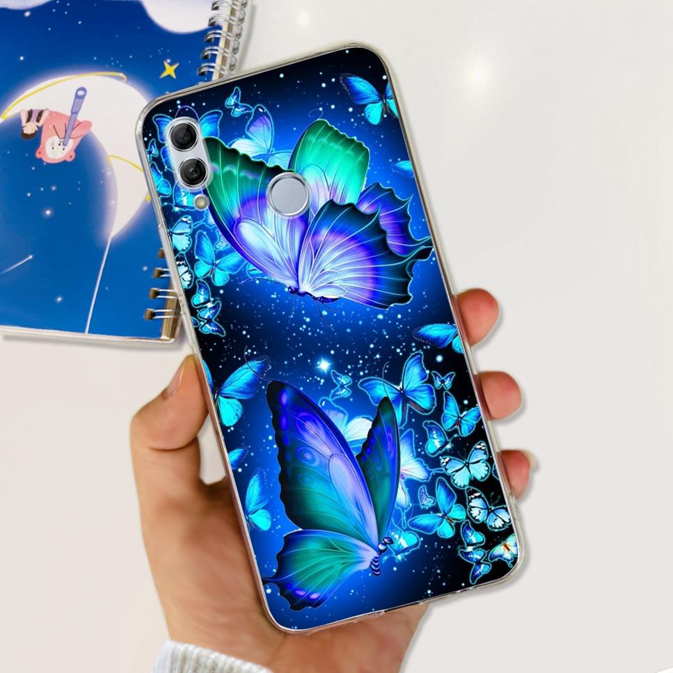 For Honor 10 Lite HRY-LX1 Case Luxury Flower Love Soft TPU Silicone Clear Cover For Huawei Honor 10Lite 6.21" Phone Case Fundas