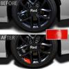 4 ks reflexní samolepky na ráfky kol auta vinylové stylingové samolepky Mark Stripe závodní samolepky na náboj kola auto exteriérové ​​doplňky