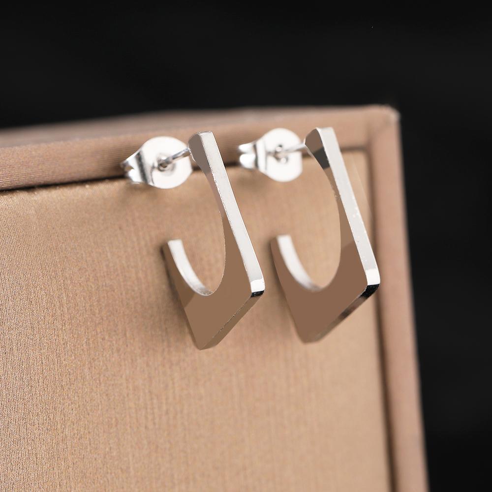 

Серьги из нержавеющей стали, геометрические, квадратные, ажурные, круглые, хип-хоп, модные серьги для женщин, ювелирные изделия, помолвка, свадьба, подарки