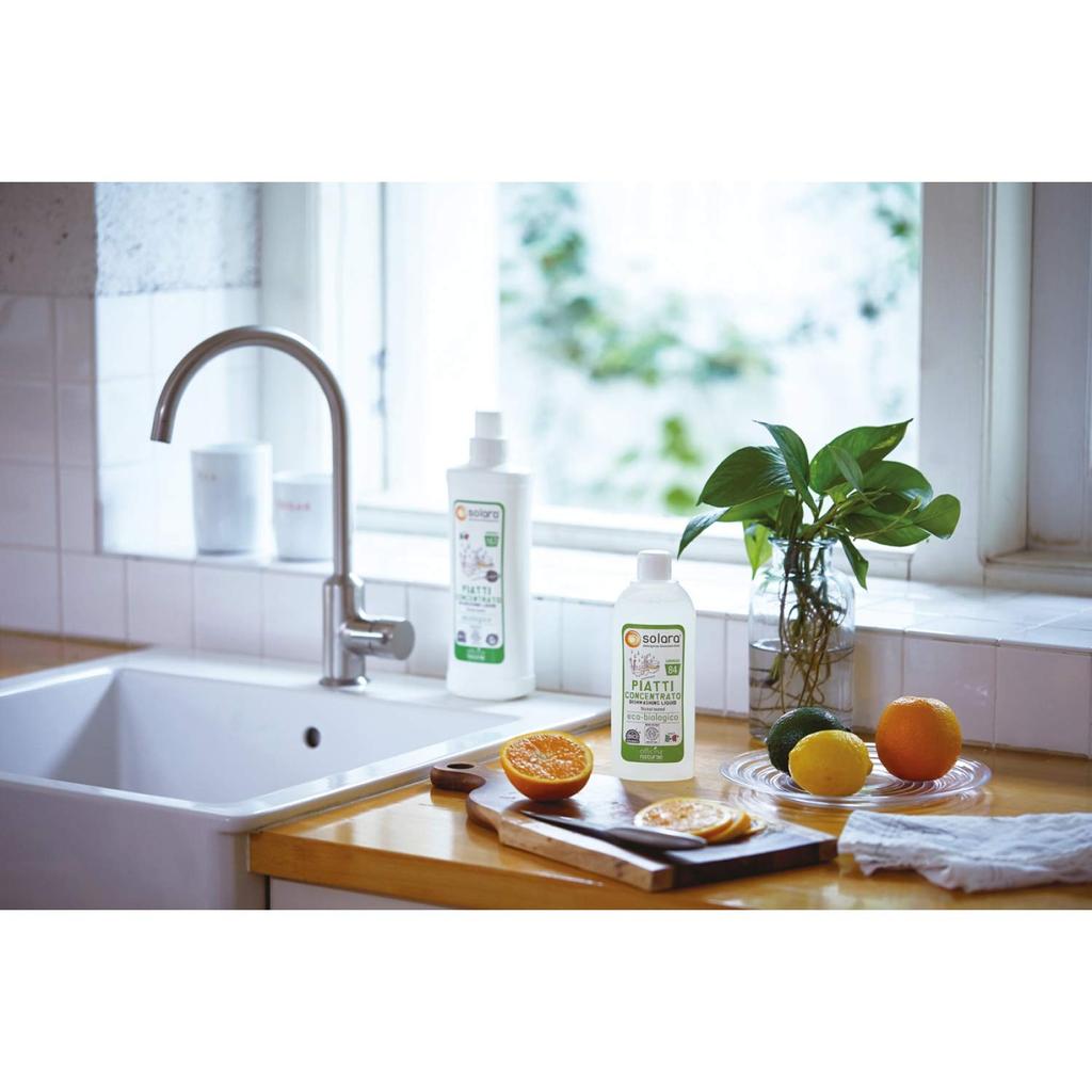 Solara dish wash 500mL dishwashing made in (ON) (eco-organic, detergent, plant-based, Italy)