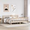 VidaXL Bed Frame with Headboard 180x200 Cm Solid Pine Wood, Bed, Bedroom Furniture, Wooden Bed, Bed 3305767