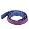 1.5mCelsius4.9ft Carbon   Soft Rubber Car Rear Roof   Spoiler Wing Lip Sticker Red