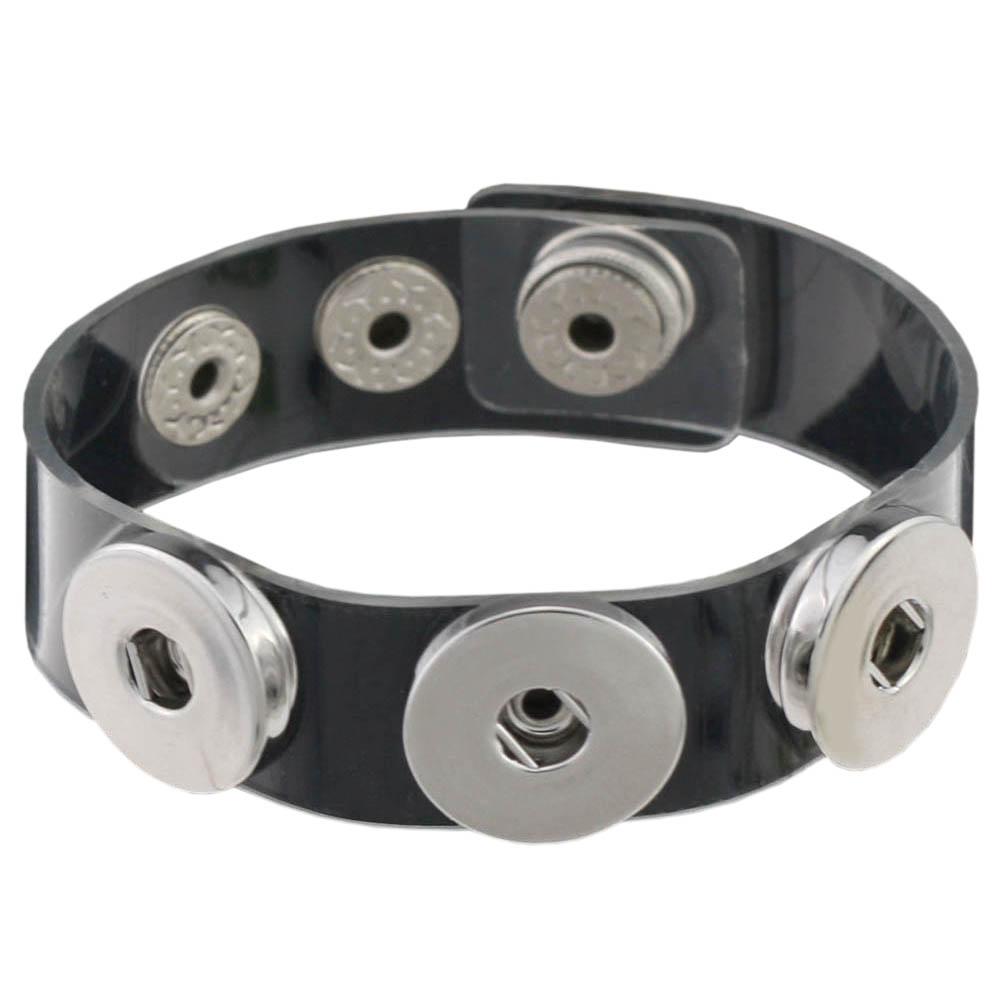 14 Colors Snap Button PU Leather Bracelet Adjustable Wristband for Men Women Gothic Punk Jewelry