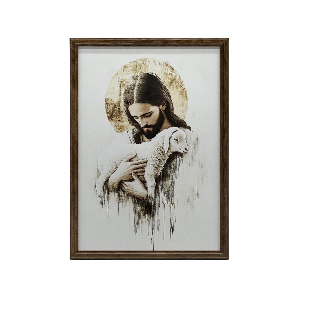 Jezus Z Barankiem Jezus Z Barankiem, 50X70 Cm, Bez Ramy, Papier Matowy 230 Gsm