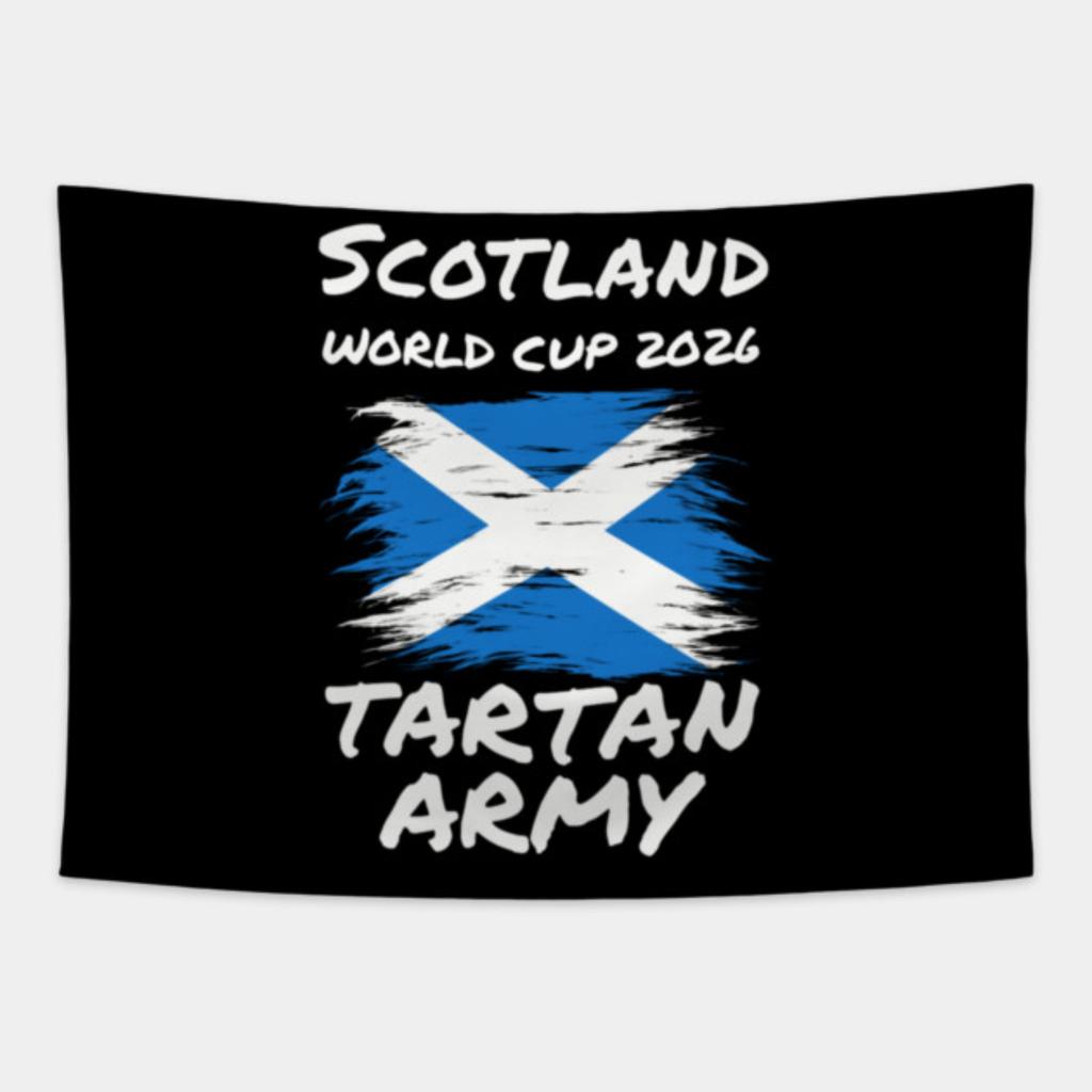 Retro 2026 Scottish Flag Football Tapestry Wall Art For Fans Home Party Living Room Bedroom Background