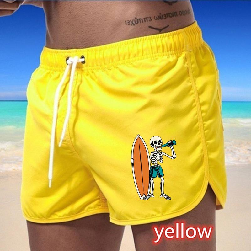 BBK-73 Summer New Men's Quick-Drying Swim Trunks Sports Pants Swimwear Beach Shorts Jogging Shorts Sports Creative Basketball Print