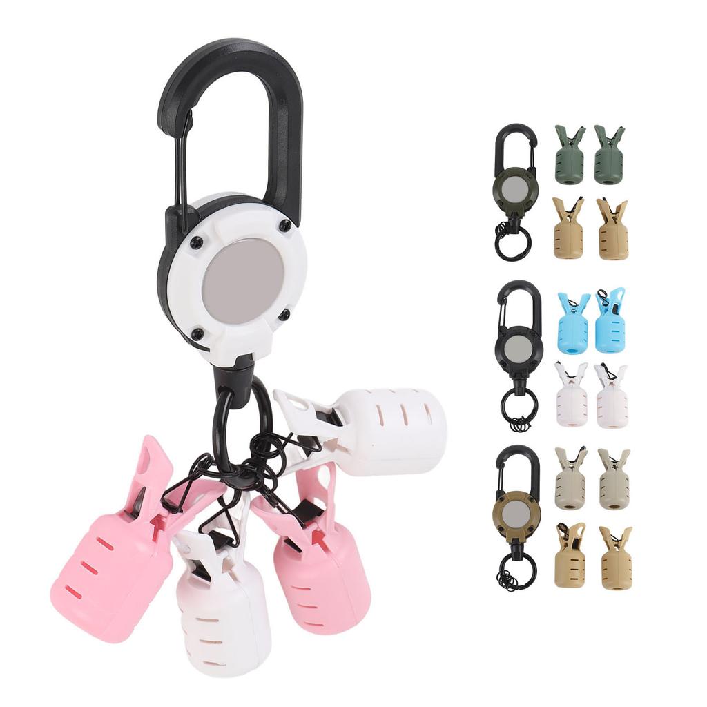 Plastic Hook Safety Caps Portable Lightweight Fishing Hook Protector Case Fishing Hook Cover with Retractable Buckle for Lakes