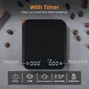 Coffee Scale with Timer 2000g/0.1g Rechargeable Espresso Scale Portable Digital Kitchen Scale with