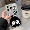 Hot-selling Cartoon Black Briquettes UV Painting Apple 11promax Mobile Phone Case iPhone11 Anti-drop Protective Case