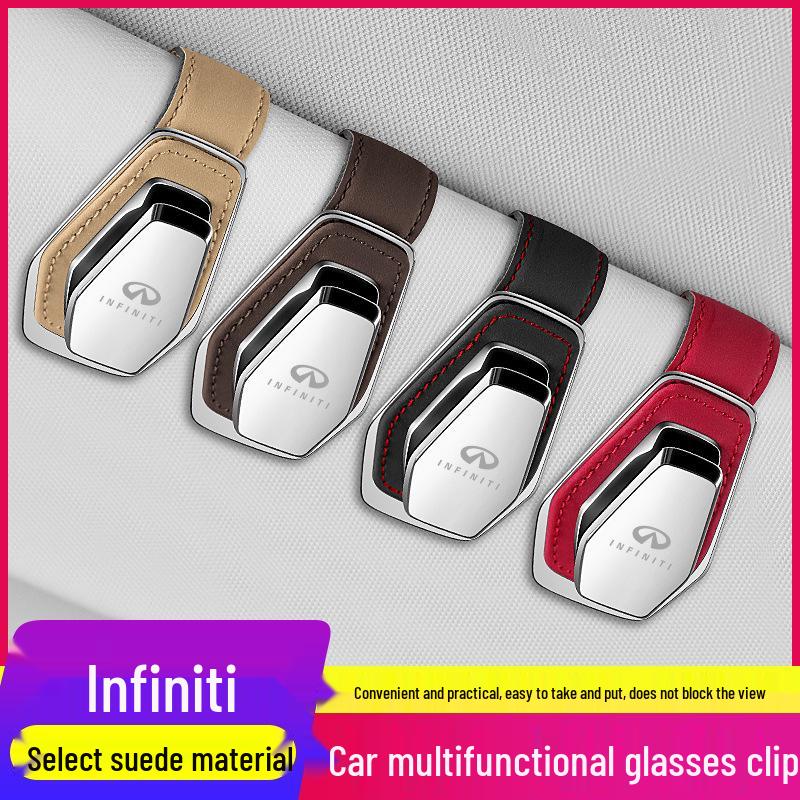 Infiniti Q50L/QX50/QX60/Q60/Q70/QX30 Sun Visor Glasses Clip Holder