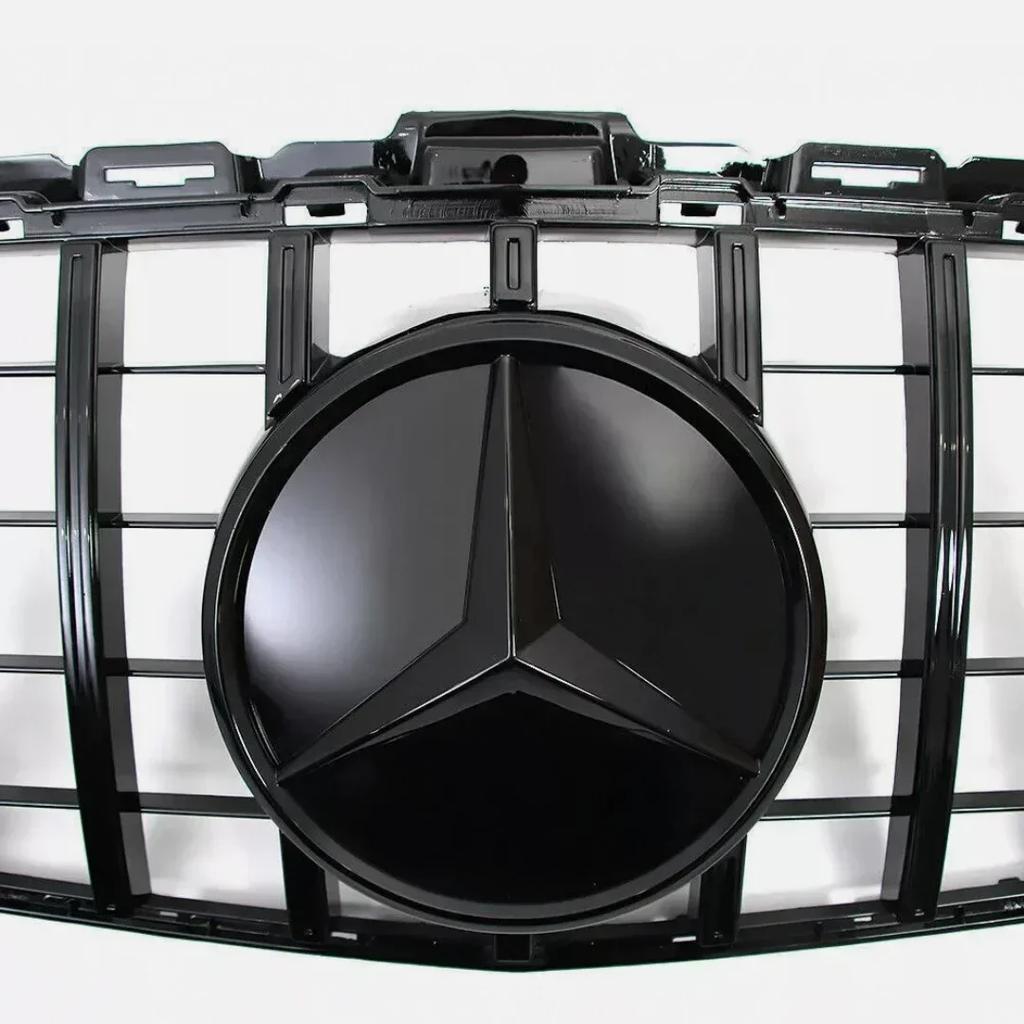 AMG W220 Für Benz 18,5 cm Für Mercedes-Benz A-Klasse A W176 2013-2018 A W177 2019-2023 Kühlergrill-Plakette Vorne Konvexer Stern-Emblem