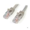 STARTECH Síťový kabel Cat5e UTP bez háčku 1 m - Ethernetový kabel RJ45 proti zamotání - M/M - Šedý