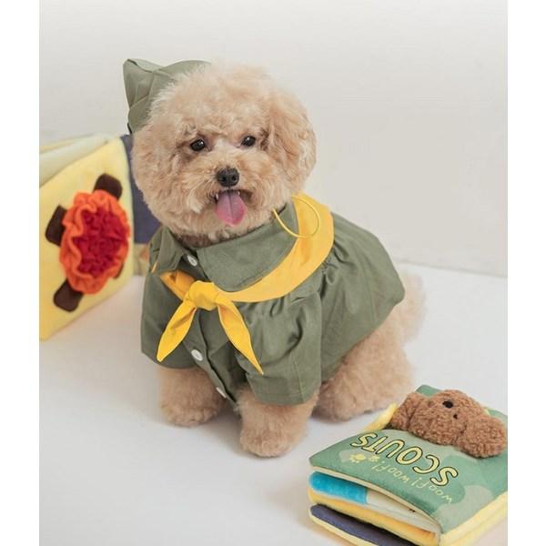 Byte Me Štěně Skautský Playbook Hračka pro práci nosem, Zelená, 1 kus