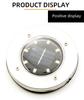 8/16LED Solar Underground Disk Light, Outdoor Buried Deck Spotlight, Solar Powered Landscape Ground Lamp For Garden Yard Patio Pathway Lighting