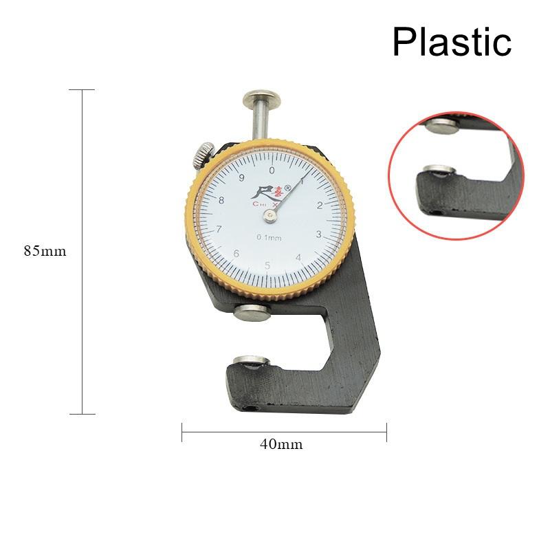 

Leather Thickness Gauge Measuring Tools 0-10Mm/0.1Mm Dial Paper Meter Tester For Hollow Pipe Or Circular Tube Caliper Plastic
