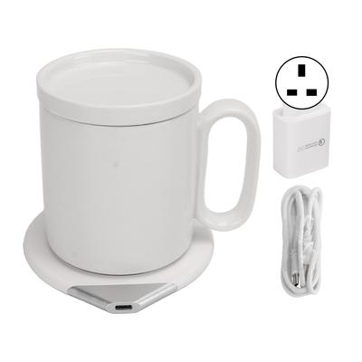 Calentador de Taza Eléctrico Cargador Taza 350ml Carga Inalámbrica de Teléfono Impermeable Calentador de Taza de Alta Seguridad Teléfono