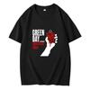 100% Cotton Men GREEN DAY Printed T-shirts 2025 Summer Women Oversized T-shirts Sport Jogging Funny Streetwear Summer Loose Tee