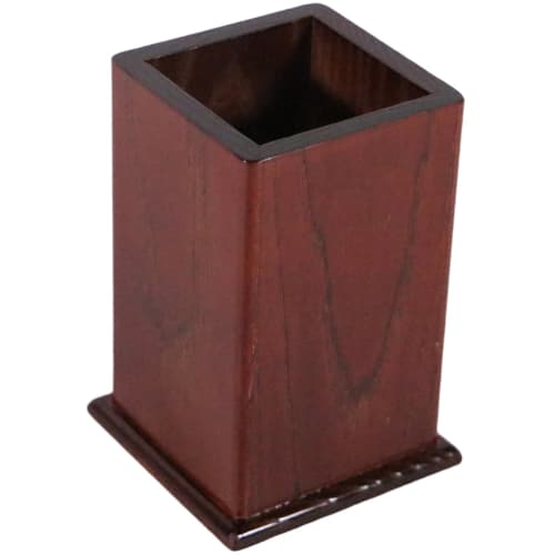 Yamako Wooden Square Chopstick Holder (High Brown) 187007