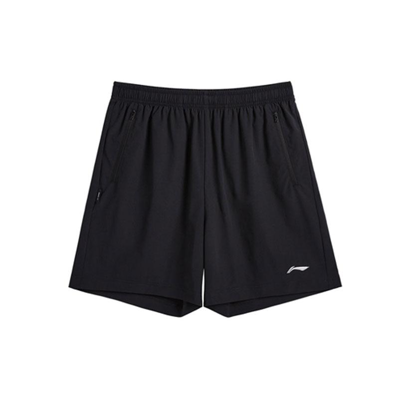 Li-Ning Breathable Polo Shirt Comfortable Versatile Shorts Casual Sports Suit Men suit Standard-White Black U803-1+V157-1