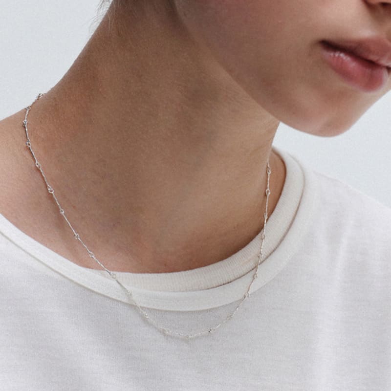 Another Layer Mono Necklace (silver925)