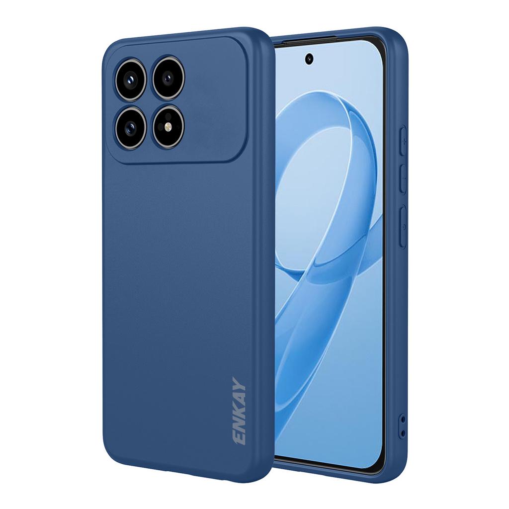 For Xiaomi Redmi K90 5G/Xiaomi Poco F8 Pro Silicone Case ENKAY HAT PRINCE Straight Edge Cell Phone Back Cover