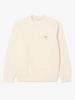 Unisex Embroidered Small Fish Logo Cotton Sweatshirt - Long Sleeve, Round Neck, Casual Pullover for Spring & Autumn.