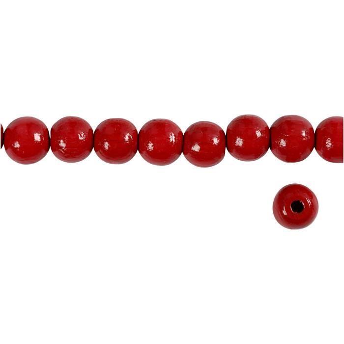 Perles en bois de couleur vive. Réf 570594